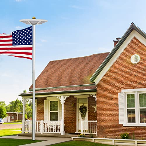 Solar Flagpole Light 2000Lm,Super Bright 200 Led Flag Pole Light,Work Last Up To 12 Hrs,Ip65 Waterproof,Wide Coverage Of Flagpoles,Dusk To Dawn Lighting For Most 15 To 25 Ft Flag Poles (White) #TOP1