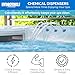 HYDROTOOLS BY SWIMLINE 8715 Mini Chemical Dispenser For Spas and Personal Pools| Compatible With Bromine & Chlorine Supports 1’’ Tablets | Adjustable Control Ring For Customizable Flow Rate