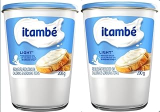 Requeijão Cremoso Light Itambé 200 g - Pack of 2 x 200g - Brazilian Cream Cheese Light