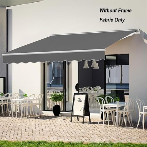 Toile de terrasse rétractable grise pour stopper la chaleur