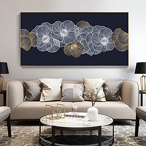 Impression fleurs abstraites toile de qualité supérieure pour décoration murale raffinée - 5