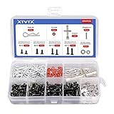【Transparente Aufbewahrung】 Verschiedene Größen von Hardware-Befestigungselementen, insgesamt 270 Stück, Reparaturwerkzeuge in Schachteln, um die Schrauben in Ordnung zu halten, können alle Ihre Anforderungen erfüllen, Ihr RC-Car muss sie haben!