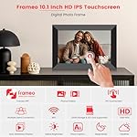 Frameo 10.1 Inch WiFi Digital Picture Frame, Smart Cloud Electronic Photo Frame with HD IPS Touch Screen Slideshow 32GB Memory Auto-Rotate Wall Mount, Share Photos/Videos from Phone by Frameo App - Image 4