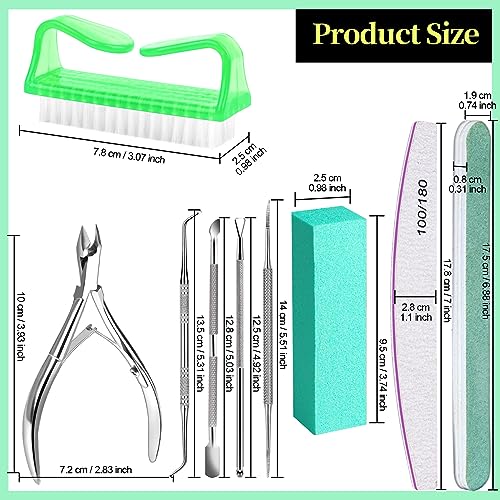 Foto von FANDAMEI Nagelfeile 100/180, Buffer Für Nägel, Buffer Für Gelnägel, Maniküre Set, Nagelfeilen Für Gelnägel, Feilen Für Gelnägel, Nagelzange, Nagelhautschieber, Nagelfeilen Set, Maniküre & Pediküre Set