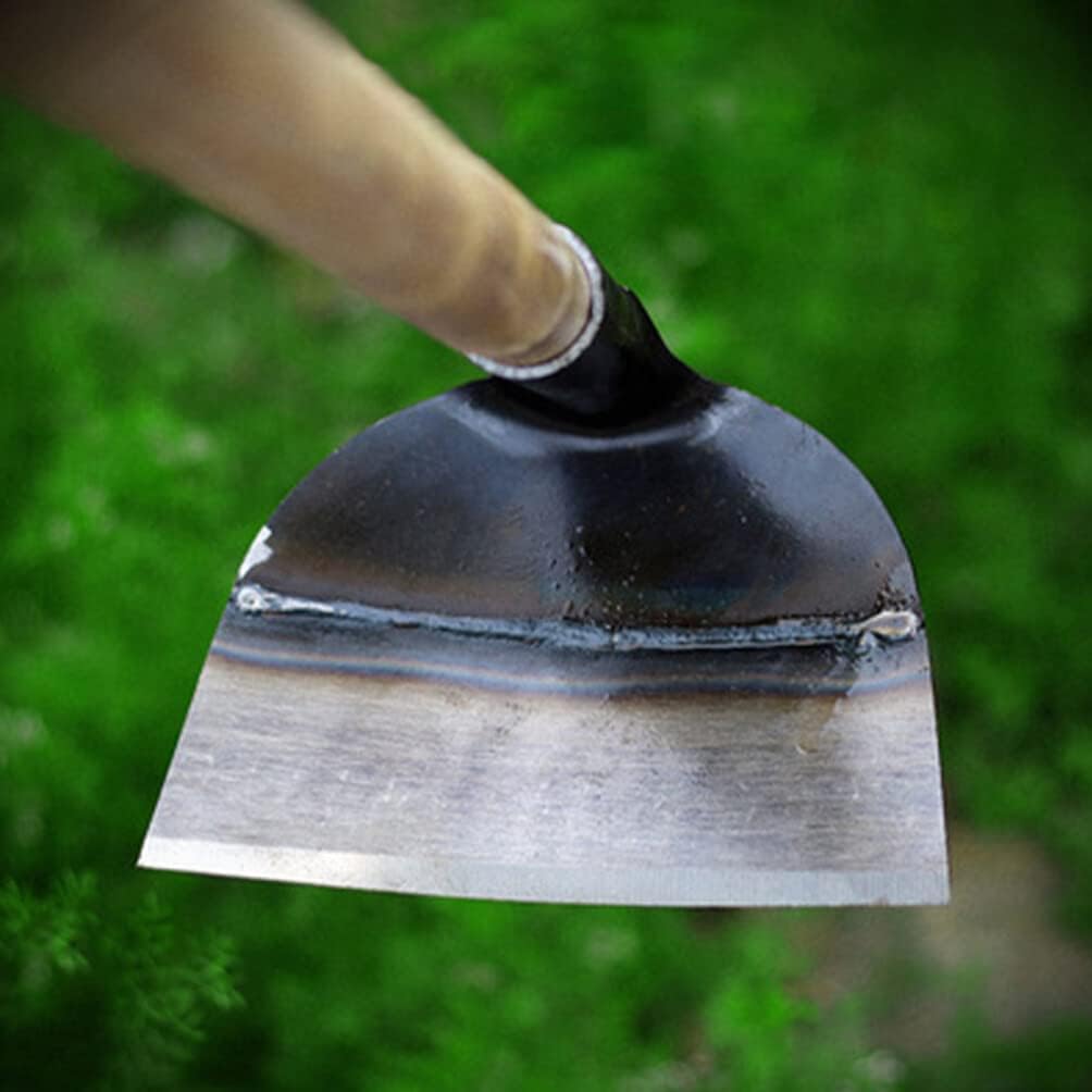 Happyyami Hoe Head Replacement Hand Hoe Garden Hoe Head Digging Weeding Hoe Head Round Eye Hoe Replacement for Gardening Tool (Solid Hoe)