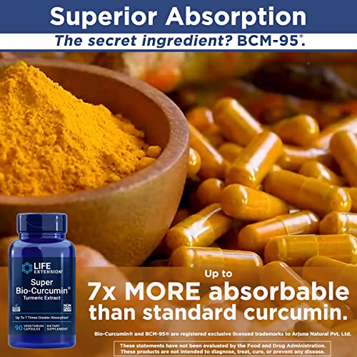 image for Life Extension Super Bio-Curcumin Turmeric Extract 400mg, 90 Veg Caps 