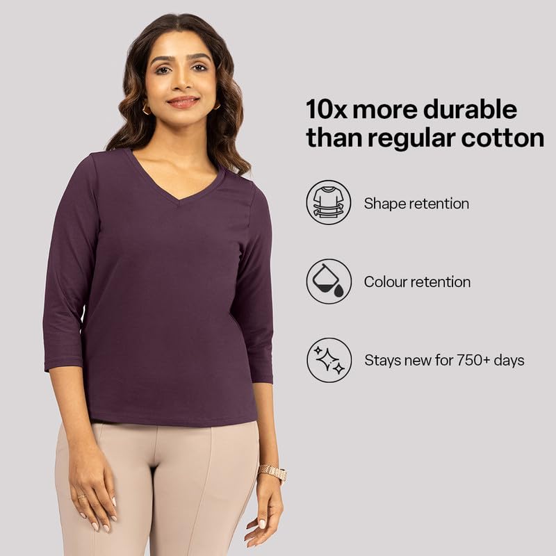 Image of BlissClub Women's Cotton Blend Regular fit T-Shirt