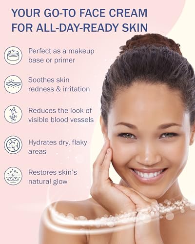 e70 Rosacea Treatment for Face Skincare Cream for Women & Men (Pack of 1) - Gentle Moisturizer Redness Reducing Skin Care - with Aloe Vera & Hyaluronic Acid - Day-Night, Made in USA (2.25 fl. oz.)