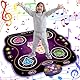 ZWOOS Tanzmatte für Kinder ab 3-12+ Jahre, Beleuchtete Tanzmatte Spielzeug Kinder mit Bluetooth, Elektronisch Musik Tanzpad Geschenke für Mädchen ab 3 4 5 6 7 8 9 10+ Jahren