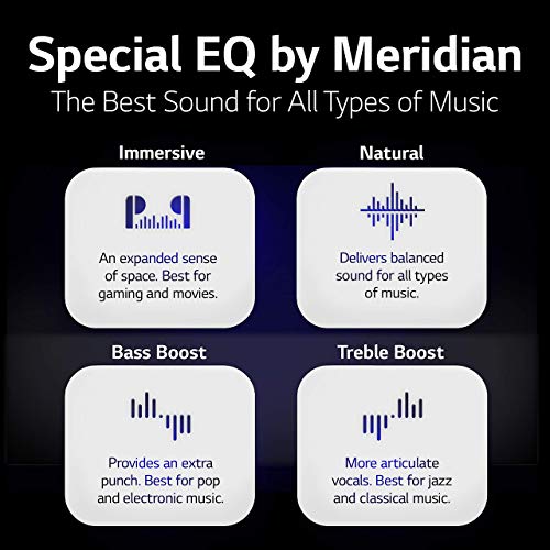 Lg Tone Free Hbs-Fn4 - True Wireless Bluetooth Earbuds With Hi-Fi Sound Solution By Meridian Audio, Dual Microphones In Each Earbud, And Ipx4 Water Resistance - Black (Renewed) #TOP6