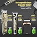 LQT Professional Hair Clipper Set for Men Electric Shaver Razor Cordless Hair Cutting Barber Clippers Beard Trimmer Men’s Grooming Kit Gifts for him (Bronze)