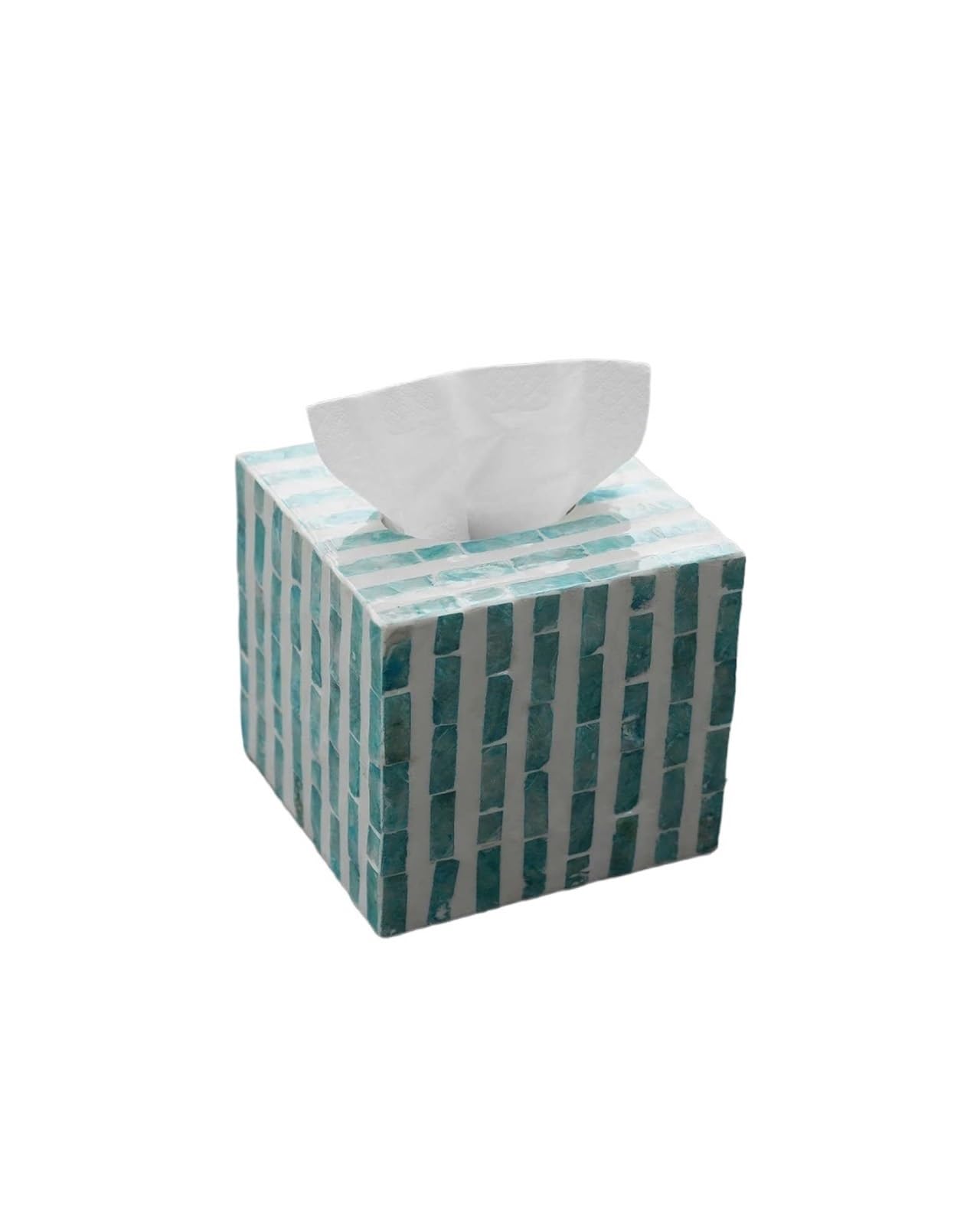 Tissue Dispenser Box Modern Blue Tissue Box Handmade Mosaic Decorative Napkin Holder Apartment Must Haves