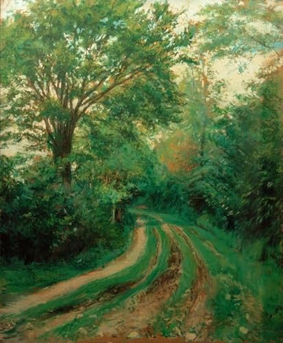 Tableau d'art abstrait route en Normandie Caillebotte affiche décoration salon 60x90cm