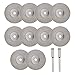 uxcell 10 Pcs 30mm Diamond Cutting Wheels Cut Off Wheel with 2 Pcs Mandrels for Rotary Tool