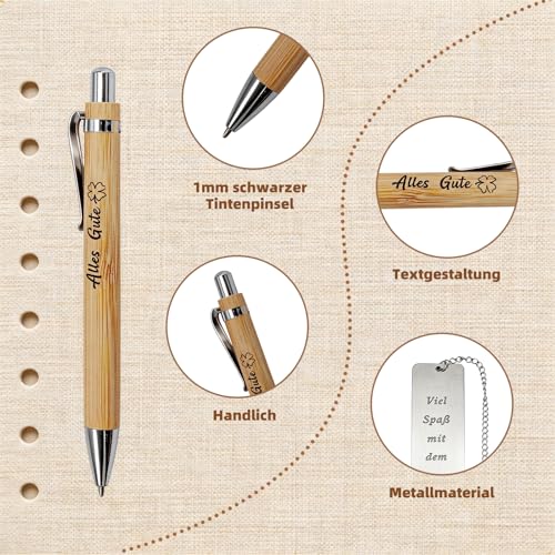Dshunnc Abschiedsgeschenk Kollegen, 3 in 1 Abschied Geschenk Notizbuch mit Notizbuch, Stift, Lesezeichen, Abschiedsgeschenk Kollegen Jobwechsel, Witzige Abschied Kollegin Jobwechsel