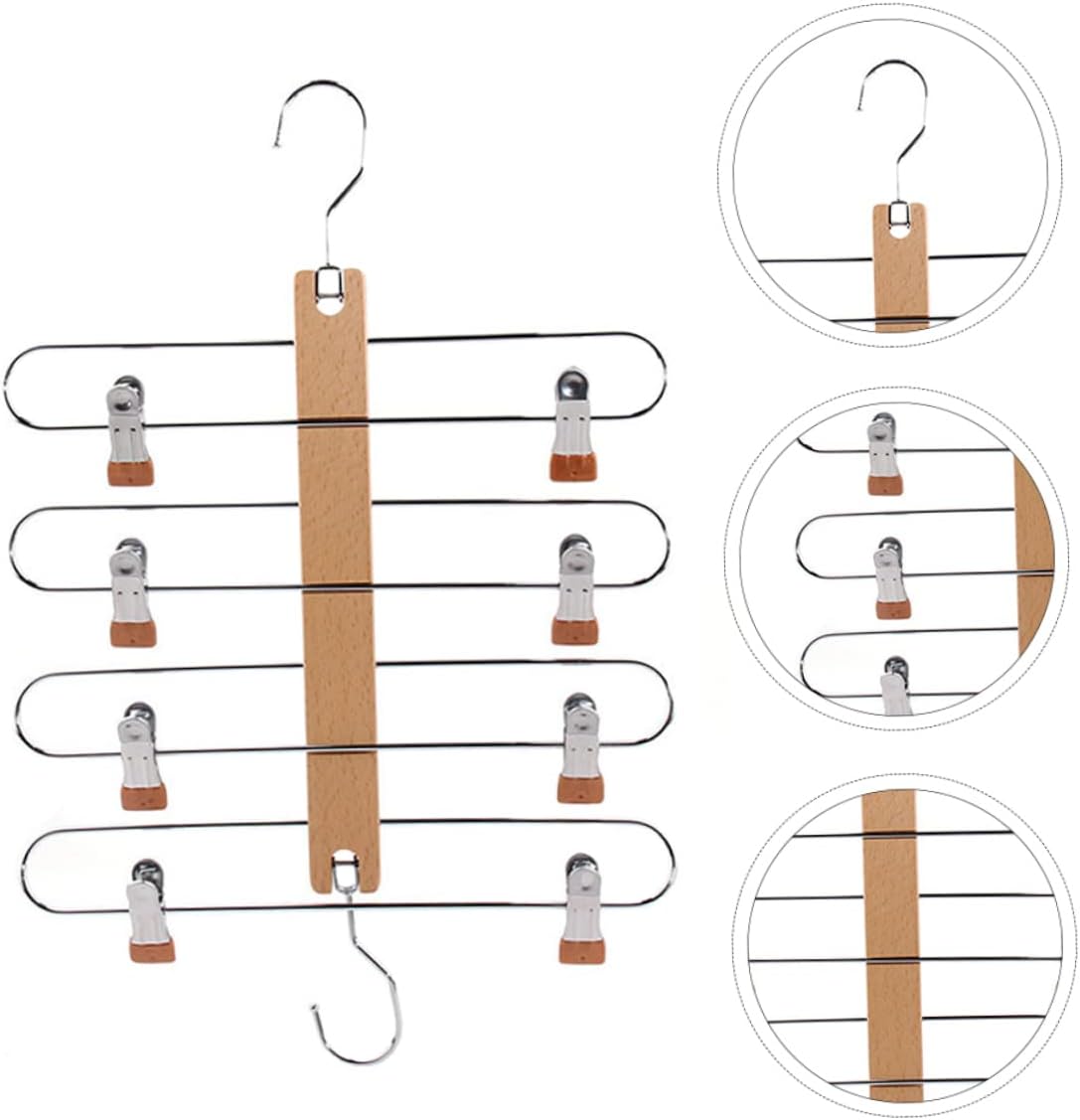 1pc Multifunctional Skirt Hangers Detachable Space-Saving Clip Hanger for Skirts and Pants for Wardrobes and Closets and Clothes Organizer