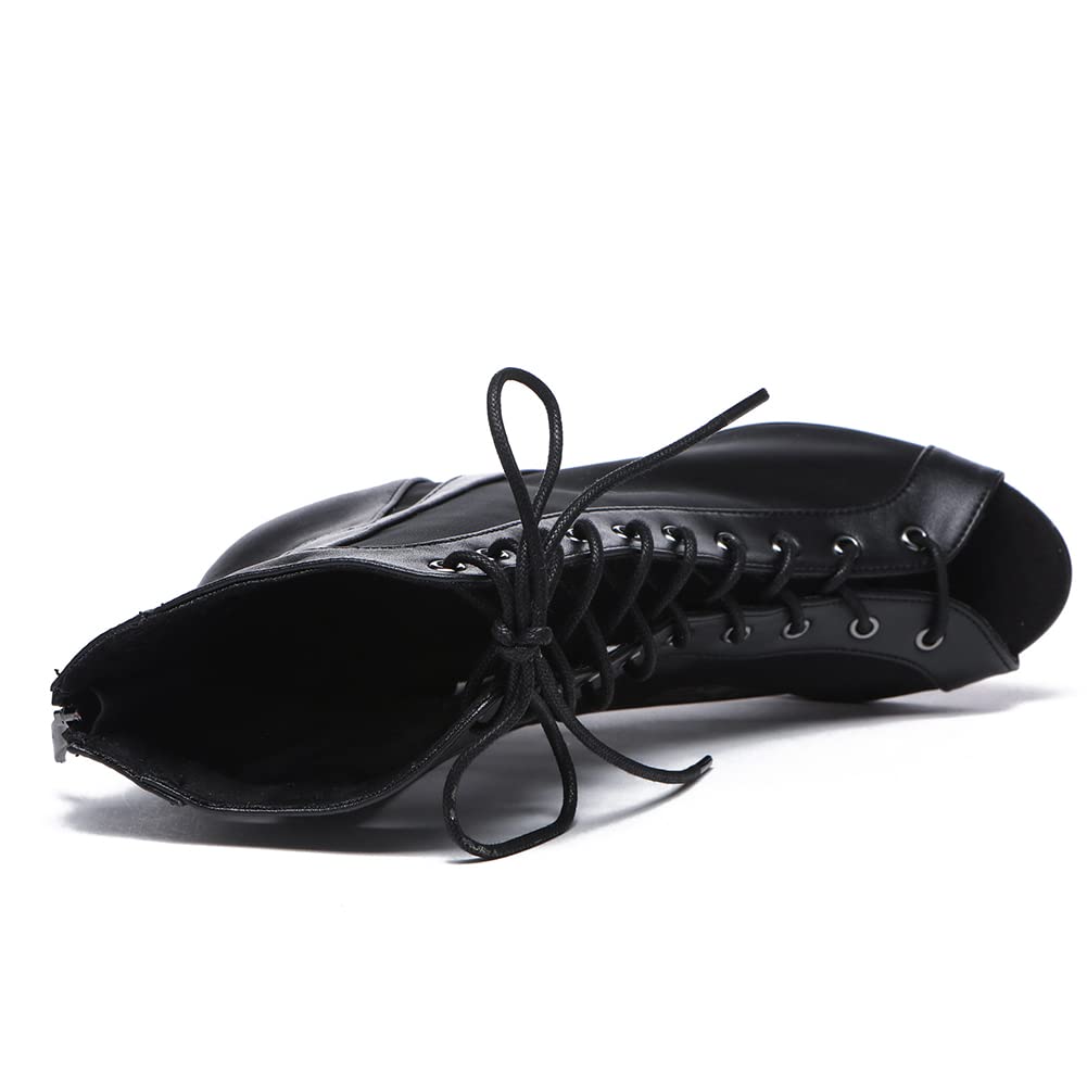 JUODVMP damskie buty do tańca latynoskiego z otwartym palcem, koronki, satyna, salsa tango, buty imprezowe, model L528