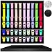 Stackable Luxurious Storage Case Organizer for Apple Watch Bands, Stores 10-20 Smartwatch Straps (Black Snakeskin)