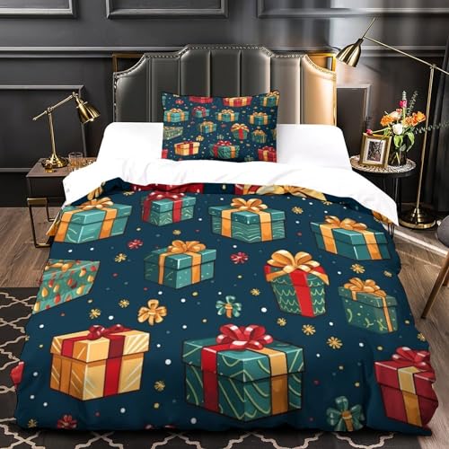Parure de lit E 3D avec fermeture éclair pour chambre d'amis et ado - 4