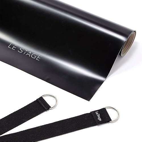 Miniatura 2 de Pista de baile, tapete portátil para pista de baile con correa elástica, superficie deslizante controlada para practicar y mejorar el rendimiento