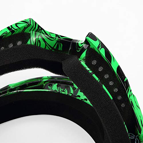 Atv Cycling Goggles Motorcross Motorcycle Safety Glasses For Women Men Youth Shatterproof Anti-Uv Dustproof Soft Sponge Padded Dirtbike Racing Snowboard Ski Goggle Orange Black-Tinted Lens Kg10 #TOP5