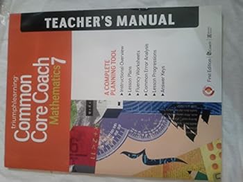 Office Product Triumphearning Common Core Coach Mathematics 7 Teacher's Manual Book