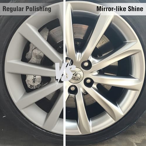 Image of 2PCS 8 inch Airway Buffing Wheel with 5 /8 inch Arbor Flange-Free Hub,White Buffing Wheels for Angle Grinder, Mirror-Like Finishing Polishing Wheel for Aluminum Wheels Stainless Steel Chrome