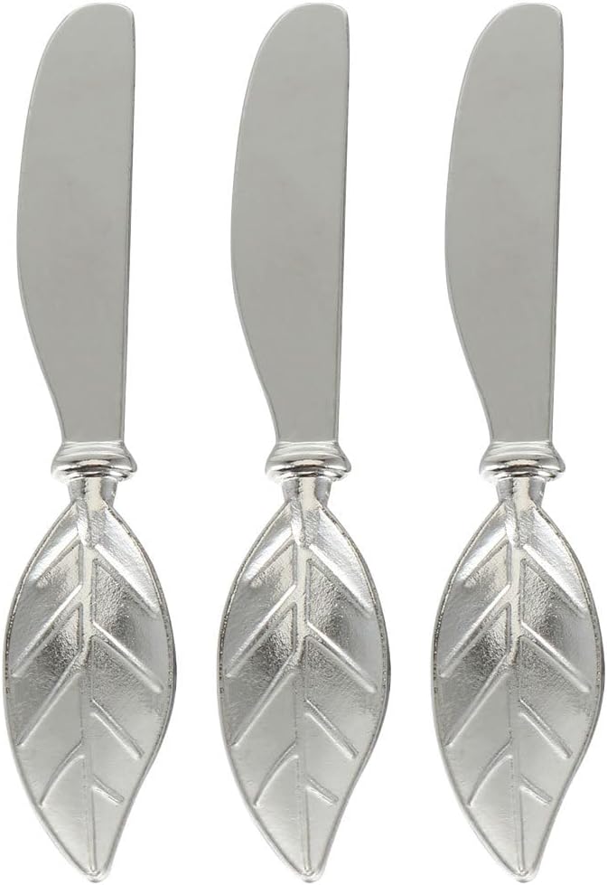 MAGICLULU 3pcs Butter Butter Cheese Cutter Cheese Spatula Butter Scraper Slice All Types of Cheese Fruit Jam Spreader Leaves Necessity Small Icing Zinc Alloy