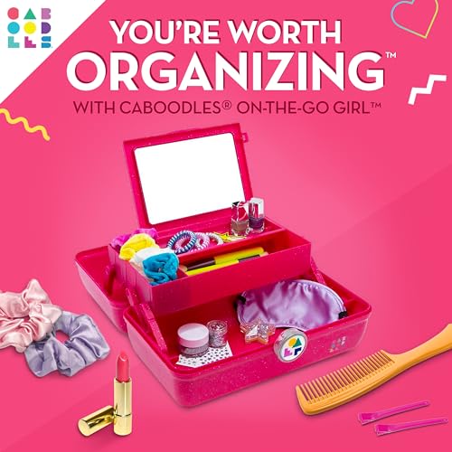 Caboodles On-The- Go Girl, Deep Pink Sparkle - Thumbnail 2