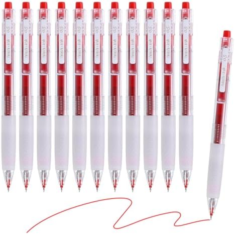 M&G Gel Pen Medium Point 0.38mm, 12 Pack Quick Dry Smooth Retractable Black Gel | UK - View #14