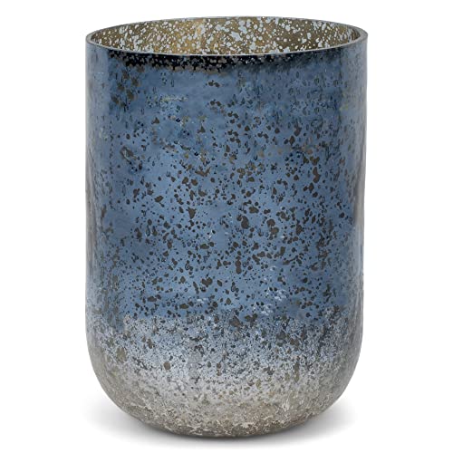 Illume Sapphire Crackle Blue 5.5 Inch Soy Wax And Ceramic Large Candle, North Sky #TOP4