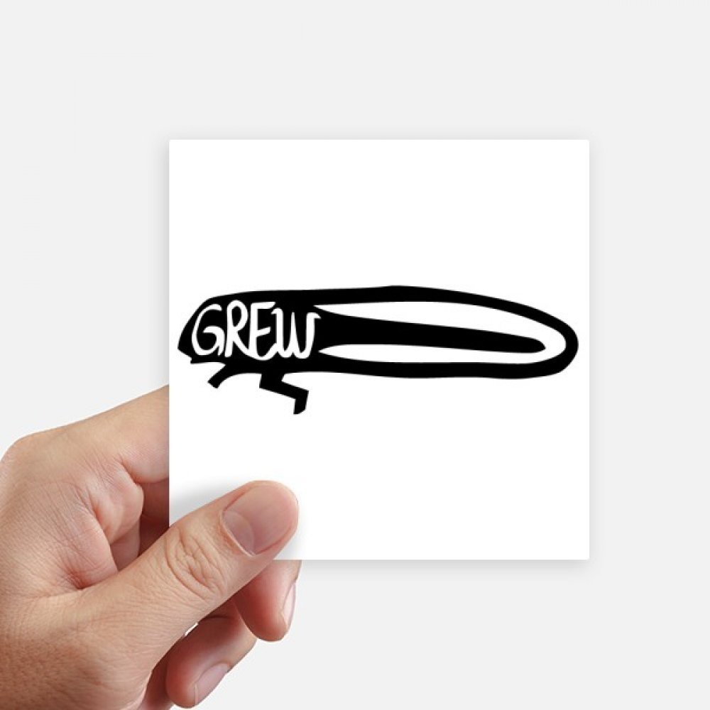 Autocollant carré animal silhouette insecte noir DIYthinker pour ordinateur et mur x8