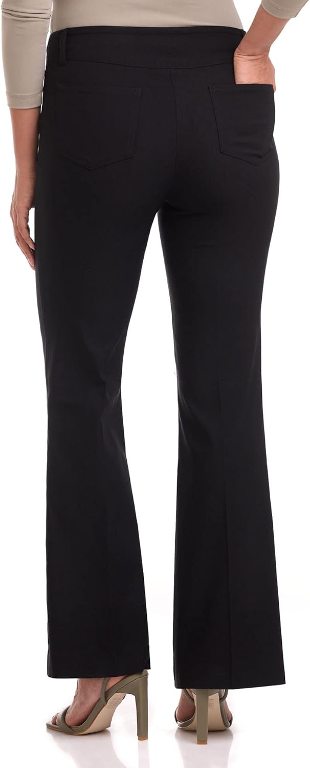 Rekucci Women's Ultra Stretch Pull-On Flared Leg Pant - Image 3
