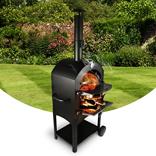 Tengchang Outdoor Pizza Oven Wood Fire DIY Portable Family Camping Cooker