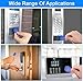 40Pcs Blue EM4100 125Khz RFID Proximity ID Card Token Tag Key Ring