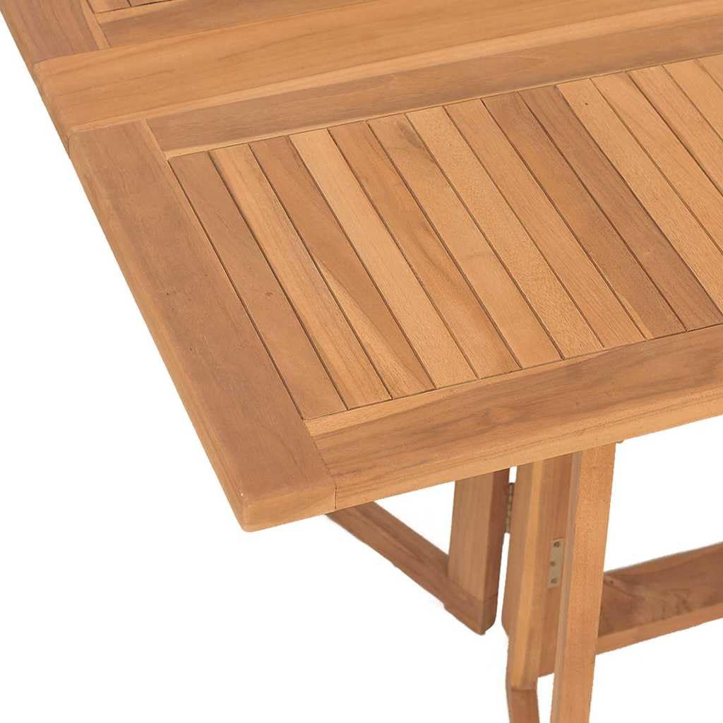 Generico Set da Pranzo per Giardino 7 PCS Marrone Legno di Teak Solido,Mobili,Mobili da Giardino,Mobili e sedie da Giardino,Sedie da Giardino,Marrone,70.8 kg,3155339