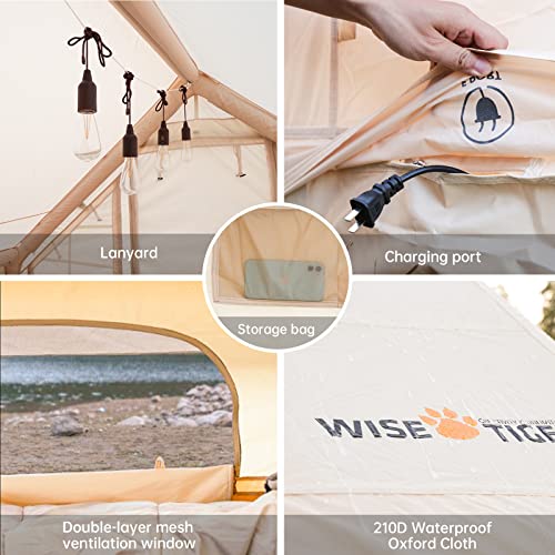 Inflatable-Camping-Tent-with-Pump-Glamping-Tents-Easy-Setup-4-Season-Waterproof-Windproof-Outdoor-Blow-Up-Tent-Luxury-Cabin-Tent-with-Mesh-Windows-Doors