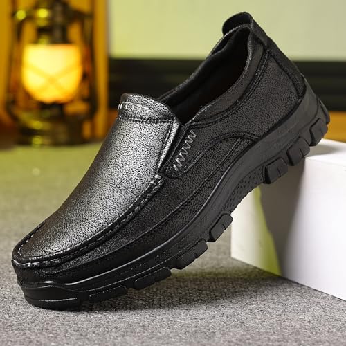 Image of COSIDRAM Men's Slip-On Loafers Lightweight Walking Shoes Daily Casual Wear | Convenient slip-on design, timeless casual shape, suitable for daily outings and light outdoor activities