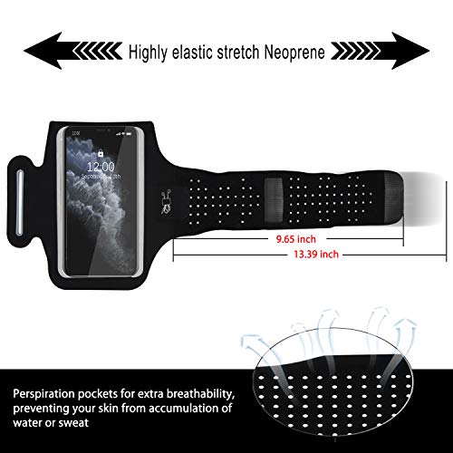 Migeec Phone Holder For Hand Waterproof Running Armband Phone Holder For Running With Card Slot For Iphone 14 Pro Max /13 / 12 Pro Max/12/11/Xr/Xs/X/8/7 Plus Android Up To 6.5 Inch #TOP1