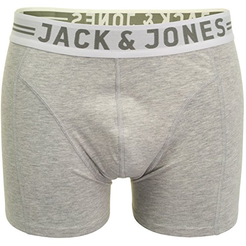 Jack & Jones Sense Core Noos 1 2 3 2014 Bañador Bóxer, Gris Claro (Melange), XL para Hombre