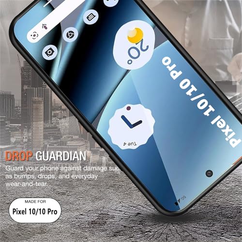 Image of Battery Case for Google Pixel 10 /10 Pro,10000mAh Portable Protective Charging Case with Wireless Charging Compatible for Google Pixel 10 /10 Pro (6.3inch) Battery Pack Charger Case with Carplay (Black)