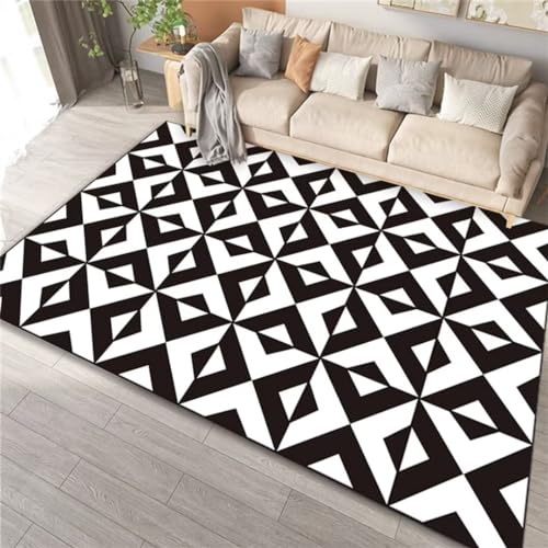 Nero Home Alfombra Estudio Resistente A La Suciedad, Cama Antideslizante, Habitación De Terciopelo Corto, Alfombra Cuadrada Blanca Moderna Alfombras Para Habitaciones Juveniles 60X120Cm Alfombra Infan