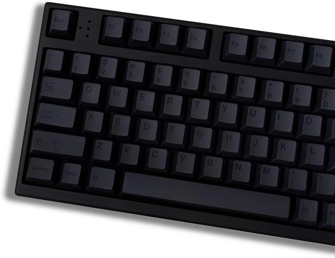 PBT Gray Keycaps Set 144 Keys Cherry Profile DYE-Sub Custom ISO ANSI Keycaps for 61 64 87 104 108 Cherry MX Switches Mechanical Keyboards