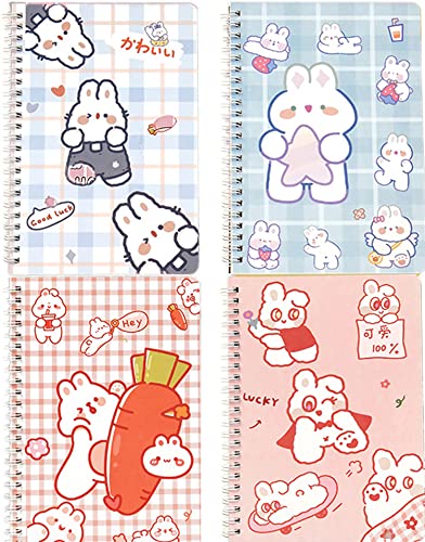 Cahiers de notes lapin mignon : journal intime A5 ligné pour ados créatives et organisées