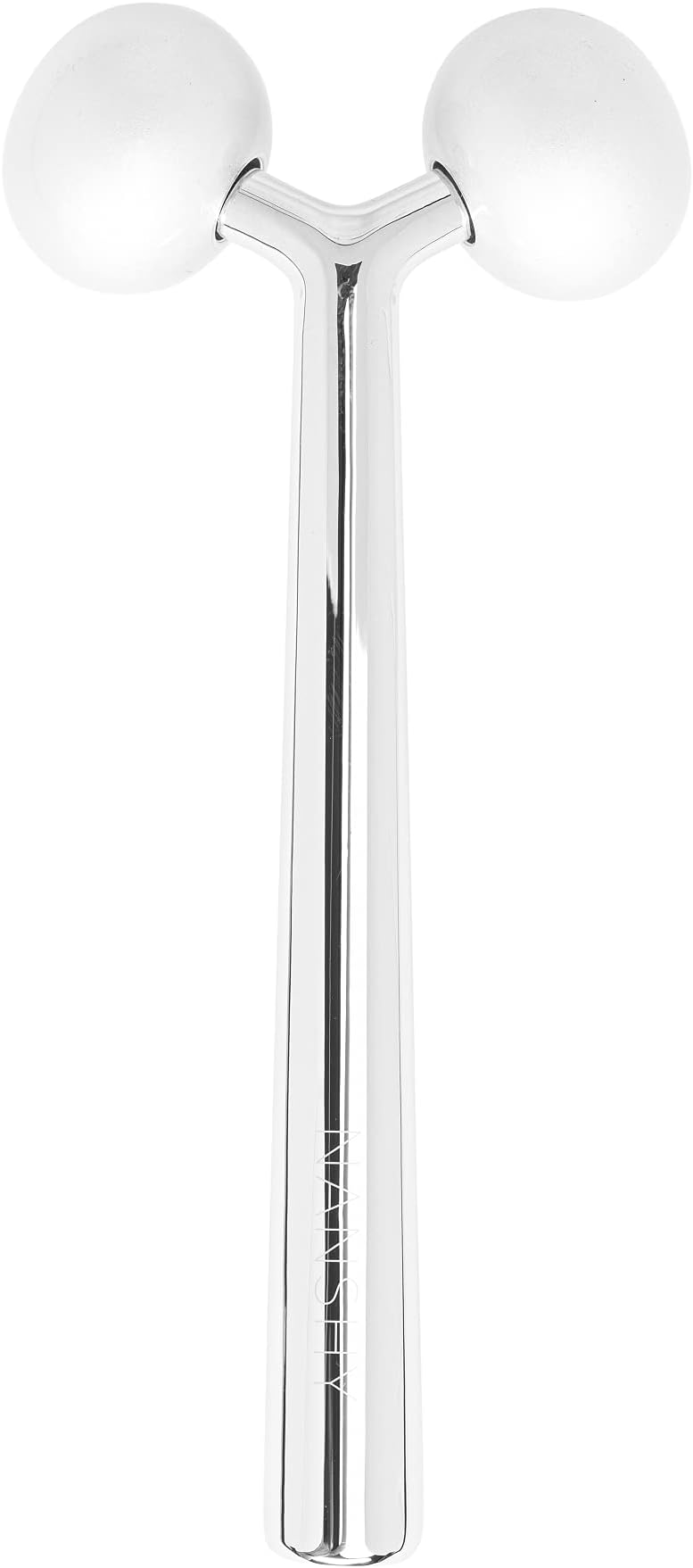 Nanshy Face Roller, Y-Shaped 3D Metal Face Ice Roller Double-Pronged Skin Neck Eye Contouring Facial Roller Sculpting Tool Jawline Jaw Sculptor Shaper Face Massager