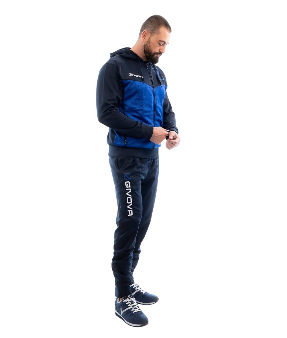 Givova Bleu Fleece Hoodie Visa