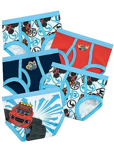 Blaze Paquete de 5 Ropa Interior para niños Monster Machines | Calzoncillos para niño Monster Trucks Multipack | 3-4 Años