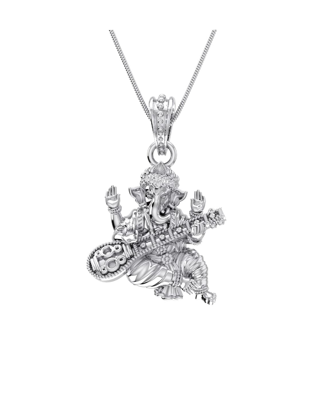 Pendentif Ganesh en argent 925 Mtrolls anti-allergie petit format 3g