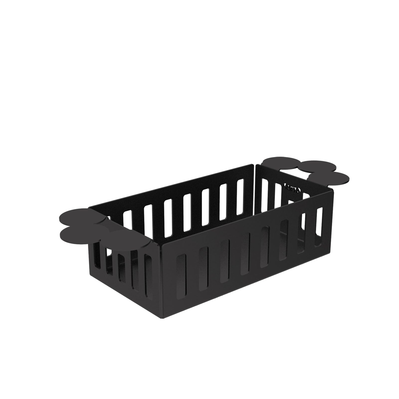 Porte-gobelet en fer noir compact pour optimiser le plan de travail
