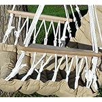 Hängesessel Maly Braun mit Lärchenholz-Gestell